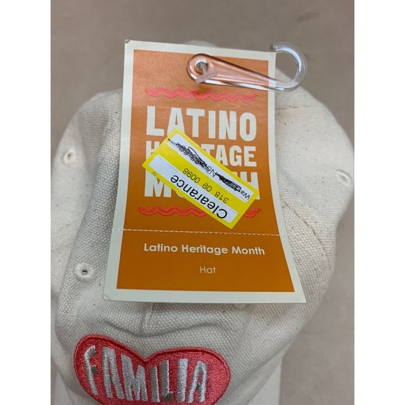 Latino Heritage Month Familia Adult Baseball Cap - White - Picture 5 of 8